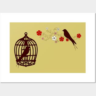 birds design and wall art Posters and Art